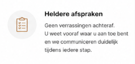 heldere afspraken