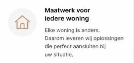 maatwerk voor iedere woning